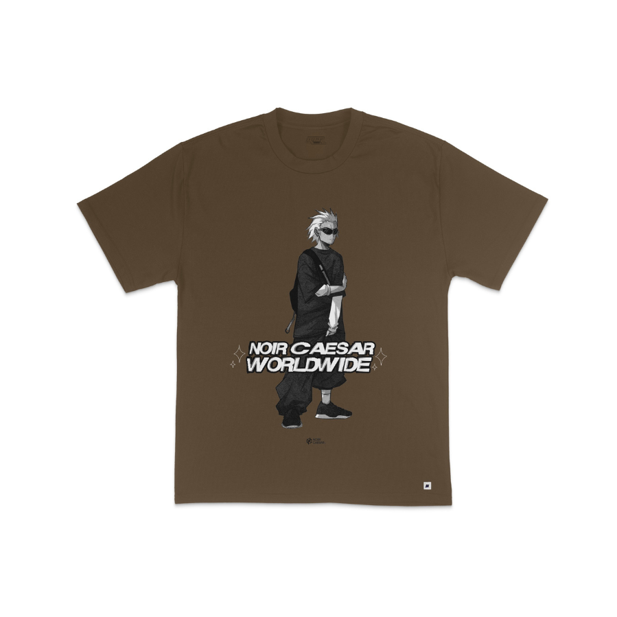 Noir Caesar Worldwide Chocolate Tee