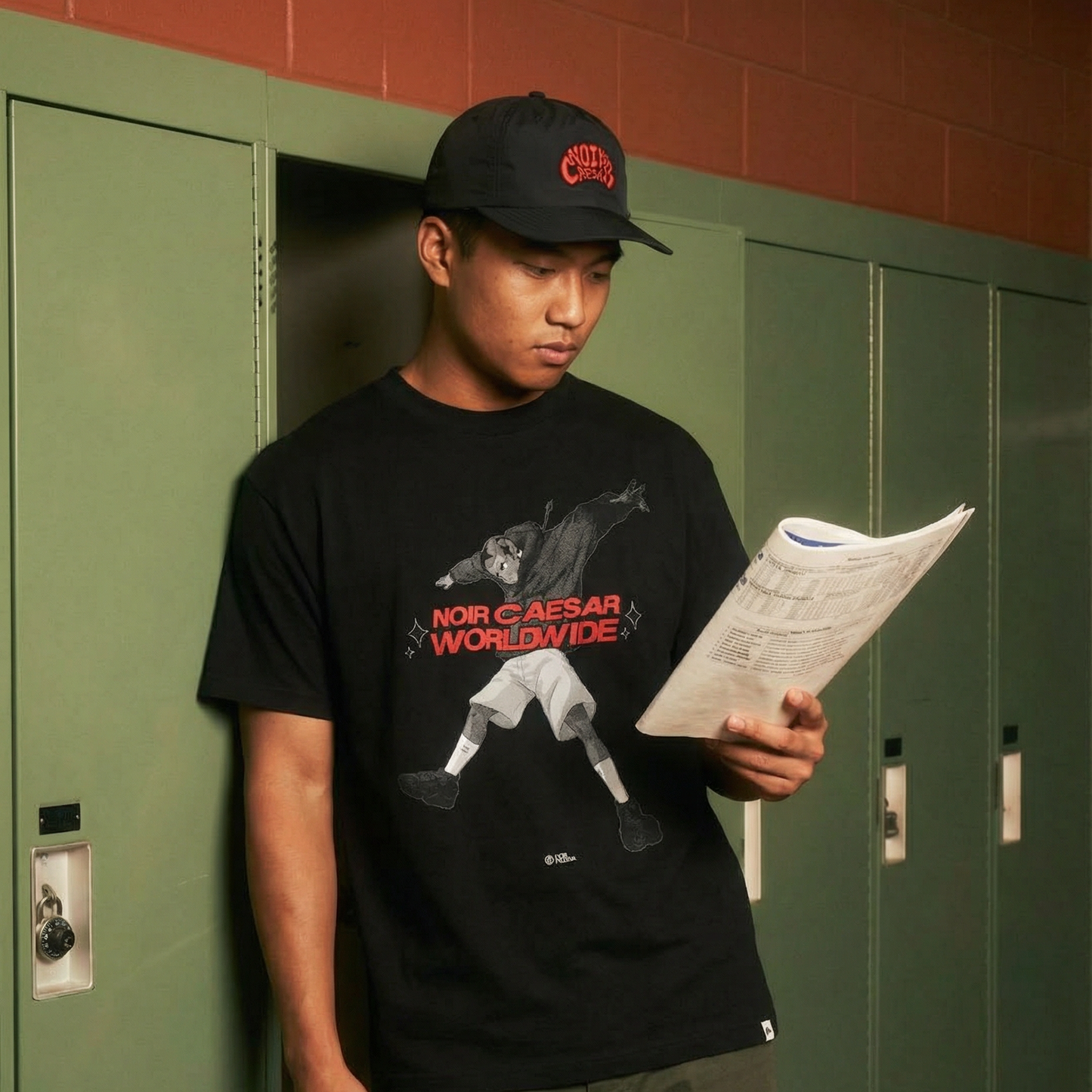 Noir Caesar Worldwide Black Tee